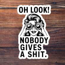 3-Inch " Indifference" Sticker - Humorous - Themed Vinyl Sticker With Character & Text Art For Laptops, Notebooks, Water Bottles, Sarcasm Fans, And Fun Decor | Great For Apathy Enthusiasts, Edgy Humor Lovers, And Those Into Playful Disinterest Puns | Perfect For Showcasing Fandom For Brash Vibes