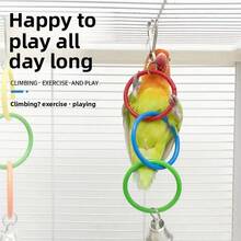 1 Parrot Pendant Climbing Toy, Parrot Swing, Parrot Biting Toy, Peony Parrot Toy, Suitable For Little Parrots