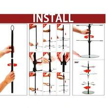 Red Wine Glass Rack Wrought Iron Wine Glass Storage Rack Creative Home Decoration Wedding Decoration High-Foot Glass Metal Hanger - Black - View 10