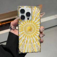 Nueva funda tipo cubo con orificio grande y ángulo recto para teléfonos móviles, compatible con 16/15/14/13/12 Pro, 14, 15, 16 Plus y 12 Pro. Diseño brillante, resistente a caídas, ideal para cumpleaños y otras ocasiones. - transparente - Ver 1