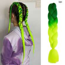 1/3/5件/包渐变色巨型辫子合成接发，24英寸，时尚百搭，适合日常、派对、角色扮演、万圣节等场合 - 彩色 - 查看 16