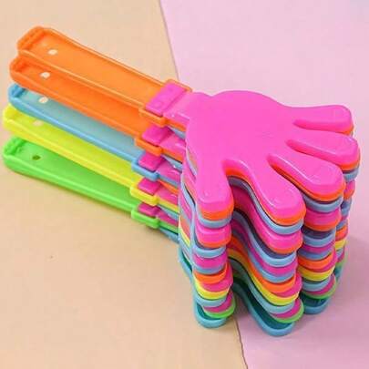 1/5/10/20Pcs Mini Clapper, For Holidays, Birthday Party Gifts And Supplies Suitable For Christmas Party Christmas Gift New Year Gift Christmas Garter Gift Holiday Rave, Plastic Party Clapper Happy Maker Party Bring You Carnival And Joy
