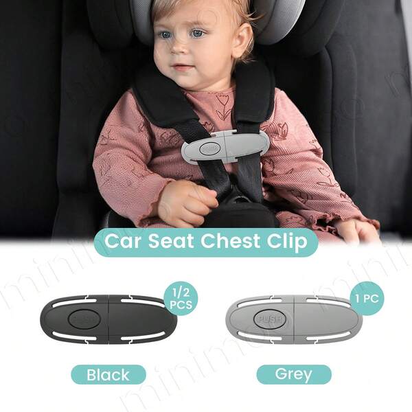 1PC/2PCS Universal Seat Chest Harness Clip - Anti EscapeBaby & Kids Seat Safety Buckle Lock, Adjustable Guard For Strollers & Car Seats