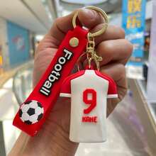 Decoración navideña 1 pieza Llavero tipo jersey de fútbol, Colgante de mochila de personaje de dibujos animados, Llavero de coche, Regalo pequeño de estilo aleatorio - Multicolor - Ver 9