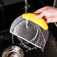 1 Piece Stainless Steel Dough Cutter Semicircular Scraper Scraper Household Silicone Baking Tool Cake Steamed Bun Dough - 黃色 - 查看 7