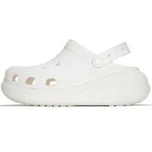 Crocs 男女通用沙滩凉鞋拖鞋，款式 207521-100，夏季 - 白色 - 查看 3