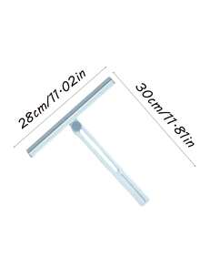 1pc Foldable Scraper Cleaning Wiper Shower Scraper Glass Cleaning Floor Window Glass Cleaning Tools Household Glass Wipers, Collapsible Glass Cleaning Brush 180 Degree Rotatable Silicone Glass Scraper For Window Mirrors Floor Household Cleaning Tools, Household Multifunctional Window Cleaner Bathroom Countertop Wipers Toilet Swivel Folding Glass Scrapers - Multicolor - View 3