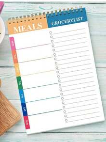 Meal Planner Pad |   5.6x8.5 Inch 90 Pages Weekly Meal Planner Notepad For Organized Weekly & Daily Planning - Nhiều màu - Xem 4