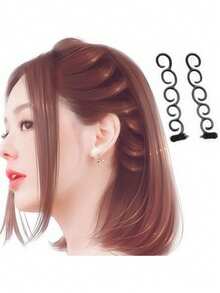 Braiding Tools Hair Bun Maker Headband, Easy To Use Hair Styling Tools Set, Suitable For Making Classic Braids, French Braids, Fishtail Braids And More, Fit For All Ages, Genders And Hair Types ,Hair Styling Kit ,Hair Tool Kit - Black - View 6