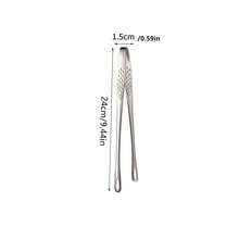 Zacisk ze stali nierdzewnej z łatwym uchwytem, szczypce do grilla, odporne na ciepło i antypoślizgowe szczypce do grilla, szczypce do mięsa, odpowiednie do gotowania, serwowania, grillowania, sałatki, przyborów kuchennych, akcesoriów do pieczenia/zacisk do grilla na Święto Dziękczynienia/zacisk do grilla piknikowego