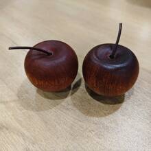 Difusor de Aroma de Maçã de Madeira, Decoração de Maçã de Madeira Sólida, Difusor de Fragrância para Carro