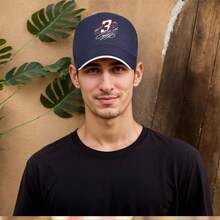 1pc, Flying Racing Style: Unique Design Men'S Baseball Cap, Showcase Your Personality!Outdoor Street Sports, Dates, Fitness, Vacations, Cycling, Truck Driver Lightweight Hat, Advanced Father'S Day Gift Sun Protection, Breathable Quick-Dry Baseball Cap - Black - View 10