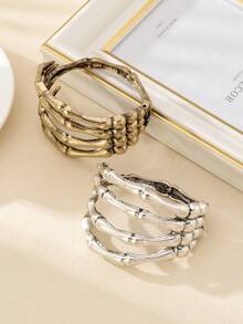 1 buc brățară în formă de gheară cu schelet gol, potrivită pentru femei pentru a fi purtată la petreceri și întâlniri de Halloween, cadou de bijuterii pentru surori