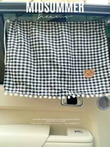 1 格子可爱熊设计汽车遮阳板 - 弹性吸盘车窗罩，防紫外线，耐用提花面料内饰配件，有趣的设计。 - 均碼 - 查看 16