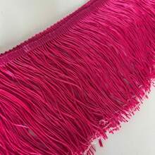 2/10Yards/Pack 15cm Fringe Trim Lace Polyerter Fibre Tassel 4inch Wide Long For Clothes Accessories Latin Wedding Dress DIY Lamp Shade Decoration - Multicolor - View 29