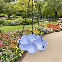 1 Piece/Outdoor Garden Terrace Hanging Bird Bowl/Bird Feeder - Durable Plastic, Bird Feeding Station/Garden Decorative Bird Feeder, Multi-Functional, For Feeding Food And Water, Easy To Install, Suitable For Parrots And Hummingbirds, Wild Birds