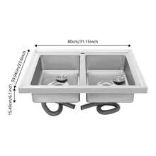 YUNRUX Kitchen Sinks - Silver - View 2