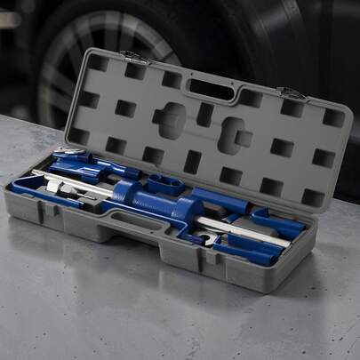Dent Puller Kit, 13 Lbs 14-In-1 Slide Hammer Dent Removal Kit, Heavy-Duty Auto Body Truck Repair Automotive Damage Remover Tool Repair Frame With Carrying Case, Extension Rod, Non-Slip Handle