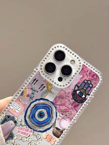 1 Ốp lưng điện thoại TPU trong suốt chống vân tay họa tiết mắt quỷ cá nhân hóa thời trang tương thích với iPhone 16 ProMax/16/16 Pro/16 Plus/11/15/15 Pro/15 ProMax/12/13/14 ProMax/XS/XR/11 Pro/11 ProMax/12 Pro/12 ProMax/13 Pro/13 ProMax/7 Plus/14 Pro/14 ProMax/14 Plus/7 Plus/8 Plus/8/SE2/12 Mini/13 Mini, Vỏ mềm, Chống ố vàng - Nhiều màu - Xem 4