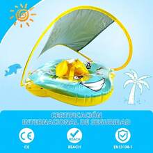 Flotador De Piscina Para NiñO Con Toldo, ProteccióN UPF50+, Parte Inferior De Apoyo De , Inflable - 1 - Ver 2