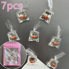 Simulated Water Bag Fish Fridge Magnets, Resin Goldfish Bag Shaped Refrigerator Stickers, Cartoon Ocean Tropical Small Fish Decorative Magnets, Ocean Aquatic Life Refrigerator Decor, Refrigerator Stickers For Kitchen, Office Decoration - Multicolor - View 11