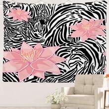 Colorful Zebra Stripes Print Tapestry For Bedroom, Wall Hanging Tapestry For Bedroom Wall Room Decor Aesthetic Tapestries For Living Room Dorm  -40"X30"; 60"X40"; 60"X 51"; 80"X60" - 風格-5 - 查看 3