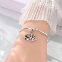 1Count DIY National Landmark And Pet Three Pieces Pendant; Beijing Panda CHINA Love, Australia Sydney Koala, Dutch Windmill Tulip, London Big Ben, Taj Mahal, Japanese Attractions, Greek Temples, Etc., Make Perfect Pandala Bracelets Essential Accessories; Gifts For Christmas, Tourist Vacations, Halloween, Etc - Multicolor - View 11