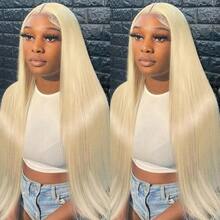 30Inch 13x4 613 Straight Wigs 613 Honey Blonde Lace Front Human Hair Wigs 200 Density 13x4 Brazilian 13x6 613 Color Lace Frontal Wigs For Women - S613 - Xem 8