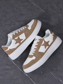 拼色运动鞋 - 拼色休闲运动鞋 - 系带、轻便、软底 - 散步、滑冰、日常穿着 - 男士 - 舒适、时尚、百搭 - 迈向时尚与舒适