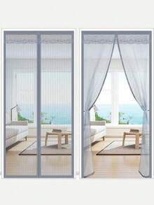 1pc Magnetic Screen Door, Magnetic Closure Mesh Screen, Breathable Anti-Insect, RV Accessories, Thick Mesh, Pet & Friendly, Multiple Sizes Available, Self-Sealing Anti-Mosquito, Suitable For Front Door, Sliding Door, Fly Screen, Fly Curtain, RV Accessories, Fly Net, Mosquito Net, Pet Screen Door - Multicolor - View 4