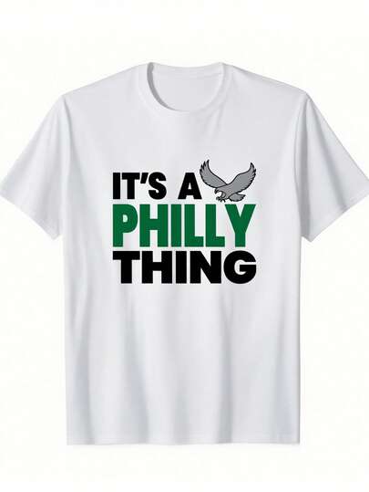 100 Percent Cotton It's A Philly Thing Philadelphia Football Sports Eagles Men T-Shirt Vintage Black Unisex T Shirt - Casual Shirt, Unisex Shirt, Soft Fabric, Breathable, Comfortable, Short-Sleeved Retro,Loose-Fit Unisex Style T-Shirts,High Cost Performance,Popular Unisex T-Shirts Dress Shirt