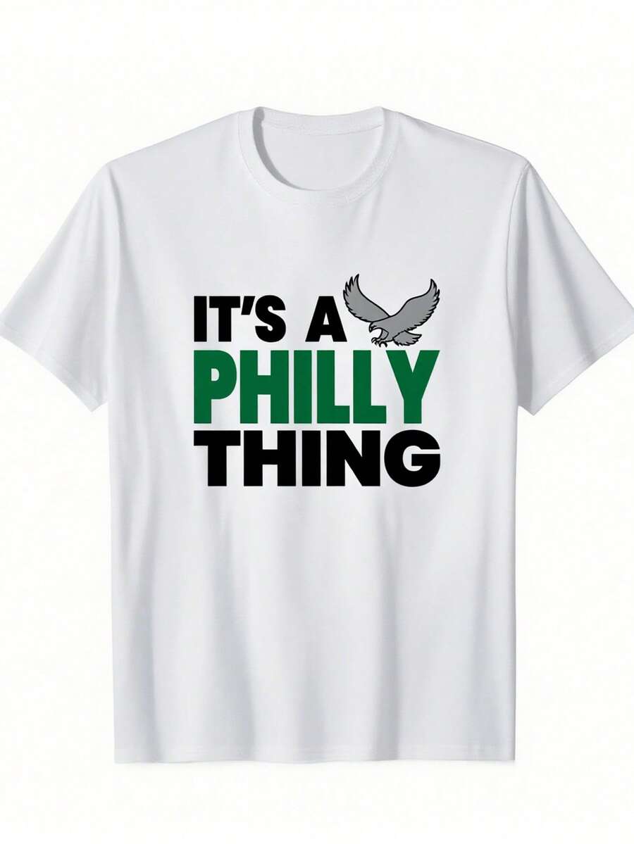 100 Percent Cotton It's A Philly Thing Philadelphia Football Sports Eagles Men T-Shirt Vintage Black Unisex T Shirt - Casual Shirt, Unisex Shirt, Soft Fabric, Breathable, Comfortable, Short-Sleeved Retro,Loose-Fit Unisex Style T-Shirts,High Cost Performance,Popular Unisex T-Shirts Dress Shirt