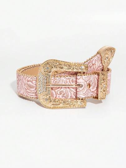 حزام جينز مطرز بطراز غربي عتيق للنساء، مناسب لتزيين ملابس حفلات الموسيقى