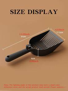 3PCS Striped Pattern Cat Litter Scoop+2 Hooks, Hollowed Out Scoop Handle Surface Smooth And Non Stick, Easy To Clean With A Single Rinse, Multifunctional Large Cat Litter Scoop, Exquisite Cat Litter Scoop, Easy To Hang, Suitable For Christmas And Other Holiday Gifts Material: PP