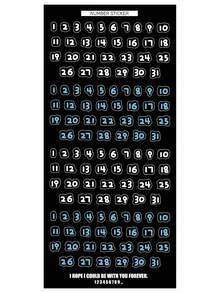 1pc Phông chữ em bé hoạt hình dễ thương số 1 ~ 31 Nhãn dán số Lịch Kế hoạch Sổ lưu niệm Nhật ký Hàng tháng Ngày Hàng ngày Nhãn thời gian Trang trí, Đồ dùng học tập, Quay lại trường - Nhiều màu - Xem 10