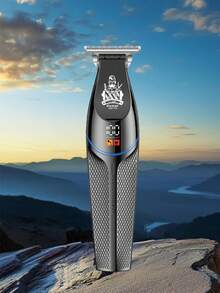 Kemei KM-1772 Men's Hair Clipper, Carving Wireless Trimmer, Professional Men's Haircut Machine, USB Rechargeable Men's Shaver, Men's Hair Styling Tool, Gift For Men - Black - View 8