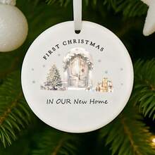 1 szt. Dekoracja na Pierwsze Boże Narodzenie w Nowym Domu. Ozdoba na Pierwsze Boże Narodzenie. Bombka na Nowy Dom. Dekoracja na Pierwsze Boże Narodzenie. Prezenty na Nowy Dom.