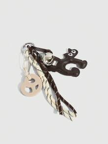 سلسلة مفاتيح عصرية، سلسلة مفاتيح السيارة، سلسلة مفاتيح بسكويت البريتزل، قلادة جرس، سلسلة مفاتيح إطار حساب، سلسلة مفاتيح قطة كبيرة العينين، سلسلة مفاتيح، حزام زخرفي من الحبل، مناسبة للفتيات والسيدات والمكتب والمدرسة، هدايا صغيرة للنساء، ترتقي بأسلوبك