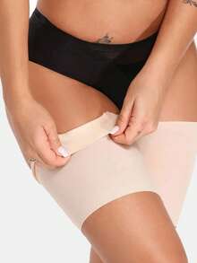 1 para damskich elastycznych, antypoślizgowych rękawów na uda, ochraniaczy na uda, antypoślizgowych rękawów na nogi, chroniących przed otarciami uda, odpowiednich do codziennego noszenia, w domu, na siłownię lub do uprawiania sportu - Wielokolorowe - Zobacz 12