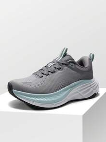 Women's Walking Shoes Cushion Comfortable ActiveBreeze Running Tennis Shoes Non-Slip Workout Gym Sports Athletic Breathable Fashion Sneakers - 灰色 - 查看 11