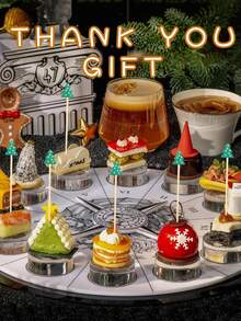 100 pièces - Piques à cocktail en bambou en forme d'arbre de Noël, cure-dents décoratifs de Noël - Piques à cocktail de Noël - Brochettes en bambou en forme d'arbre de Noël convenant pour les amuse-gueules, les plateaux de viande, les aliments, les petits gâteaux, les sandwichs, les boissons, les fournitures de fête à thème de Noël - Décorations pour fruits et boissons, fournitures de fête de Noël