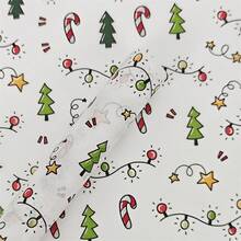 15/40 Sheets Of Thin Paper With Christmas Lantern Patterns, Gift Wrapping Paper, Suitable For Christmas Decoration, Winter, Thanksgiving, Birthday Gift Packaging, Bouquet Packaging, Gift Bag Filling, And Party Gifts, Best For Christmas, Perfect For Thanksgiving