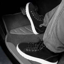 Waterproof Universal Fit Car Floor Mats, Car Mats Fit SUV,,Sedans, Trucks,Set Of 4pcs Car Carpet With Driver Heel Pad (All Gray) - Pink - View 4