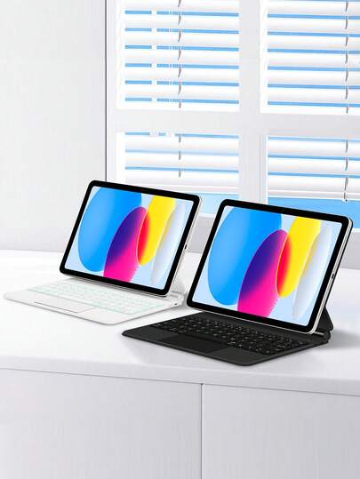 Magic Keyboard Case Compatible With IPad Pro 11'' 1/2/3/4th Generation IPad Air 11'' M2 M3 Air 4/5/6 Th Generation 10.9 Inch Tablet With Stand Cover For IPad Pro 12.9'' 3/4/5/6 Th Generation IPad Pro M4 11'' 13'' Tablet Magnetic Case Compatible With IPad A16 / IPad 10th Generation 10.9 Inch Backlight TouchPad Keyboard