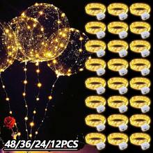 48 Pack Fairy Lights Battery Operated - 7ft 20 Led Twinkle Lights 3 Modes, Bulk Mini String Lights Waterproof For Mason Jars Vases DIY Party Wedding Decoration Christmas - 暖白光 - 查看 1