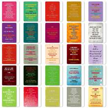 50pcs/Set Bible Verse Cards, Mini Scripture Cards, Motivational Cards, Encouragement Cards, Christmas Gift Prayer Cards, Christian Inspirational Cards For Men And Women, Encouragement Gift. - Multicolor - View 4
