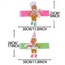 1pc Cute Gingerbread Man Window Curtain Clip, Christmas Party Decor, Indoor Decoration, Hotel/Shop Window Accessory Home Decor Christmas Decorations Room Decor Christmas Decorations Home