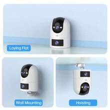 5G Dual-Band 3MP Security Camera | 360° PTZ, Color Night Vision, Indoor/Outdoor Use, 2-Way Audio, Motion Tracking
