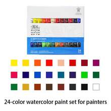 1 件温莎牛顿 45 毫升单管油画颜料，适合初学者绘画单管油画颜料。油画套装、水彩套装、丙烯套装、初学者级颜料 12/18/24/36 色 10ML 绘画套装。（新旧包装随机） - 均碼 - 查看 42