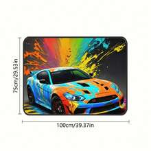 1pc Fashionable Personalized Trunk Mat, Colorful Car/Butterfly, Skull Pattern - Suitable For SUV, Truck, Sedan - Durable Polyester Material, Keeps Dry And Clean, Adds Personalized To Vehicle, Trunk Protector Mat